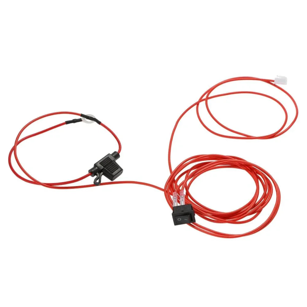 Auxbeam Universal Acc Power Wiring Harness 6.6FT 20AWG 2PIN Acc Electrical Wire With On Off Switch 5a Fuse Acc Power Wire For Auxbeam Switch Panel 6 8 12 Gang Switch Panel Cable