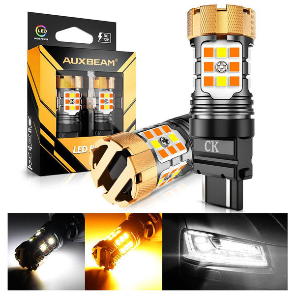 Aazon.co: Auxbea B21 Series 3157 Switchback LED Bulbs Built In - Foto 4