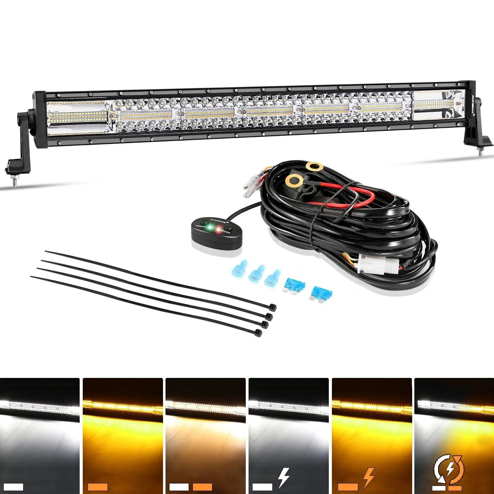 Willpower 42-Inch Curved 540W LED Light Bar – 10000 Lumens For Truck SUV Jeep 4x4