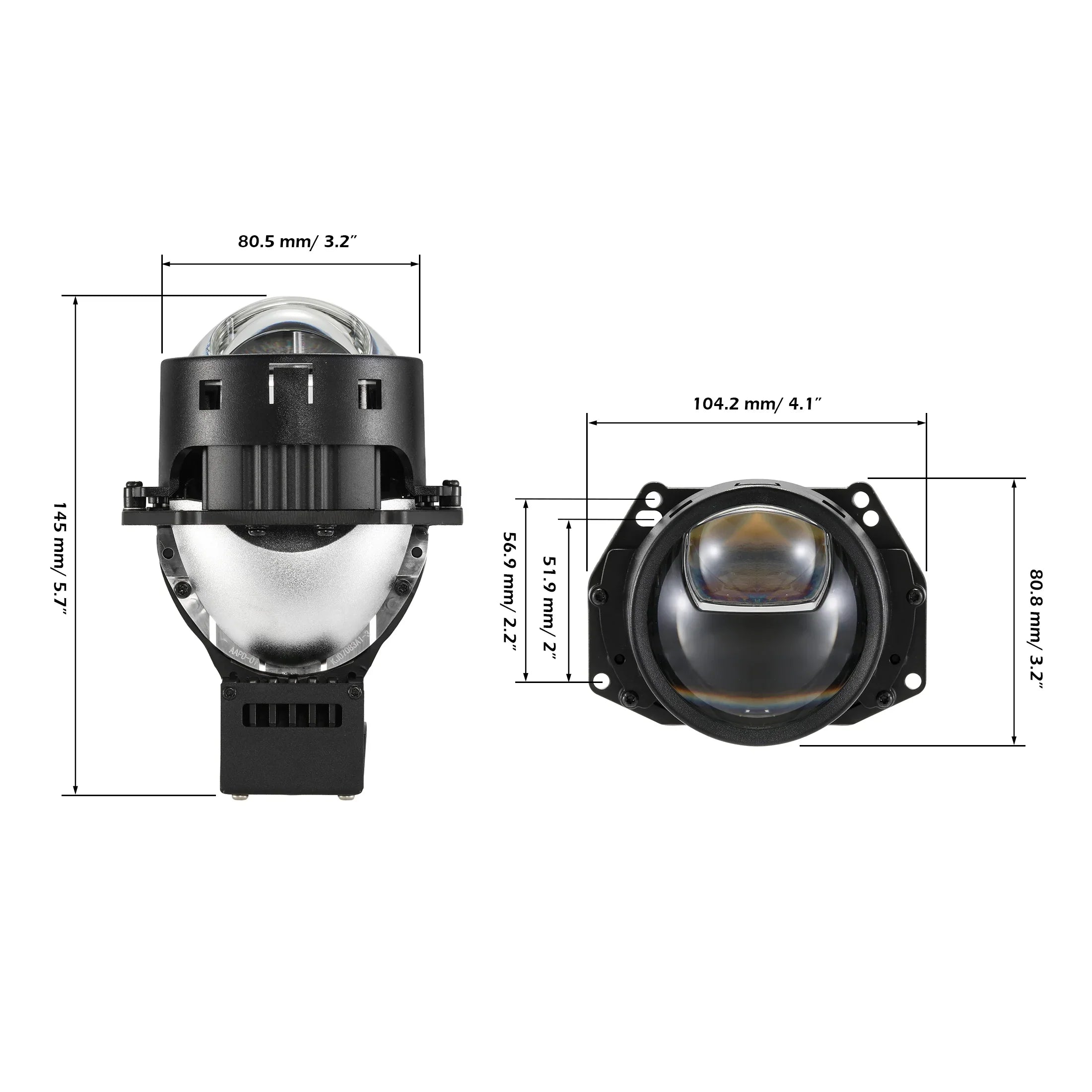 Led Direct Projection 3 Inch 140W Hyperboloid Bi-LED Direct Projector Lens Headlight K9 Seri