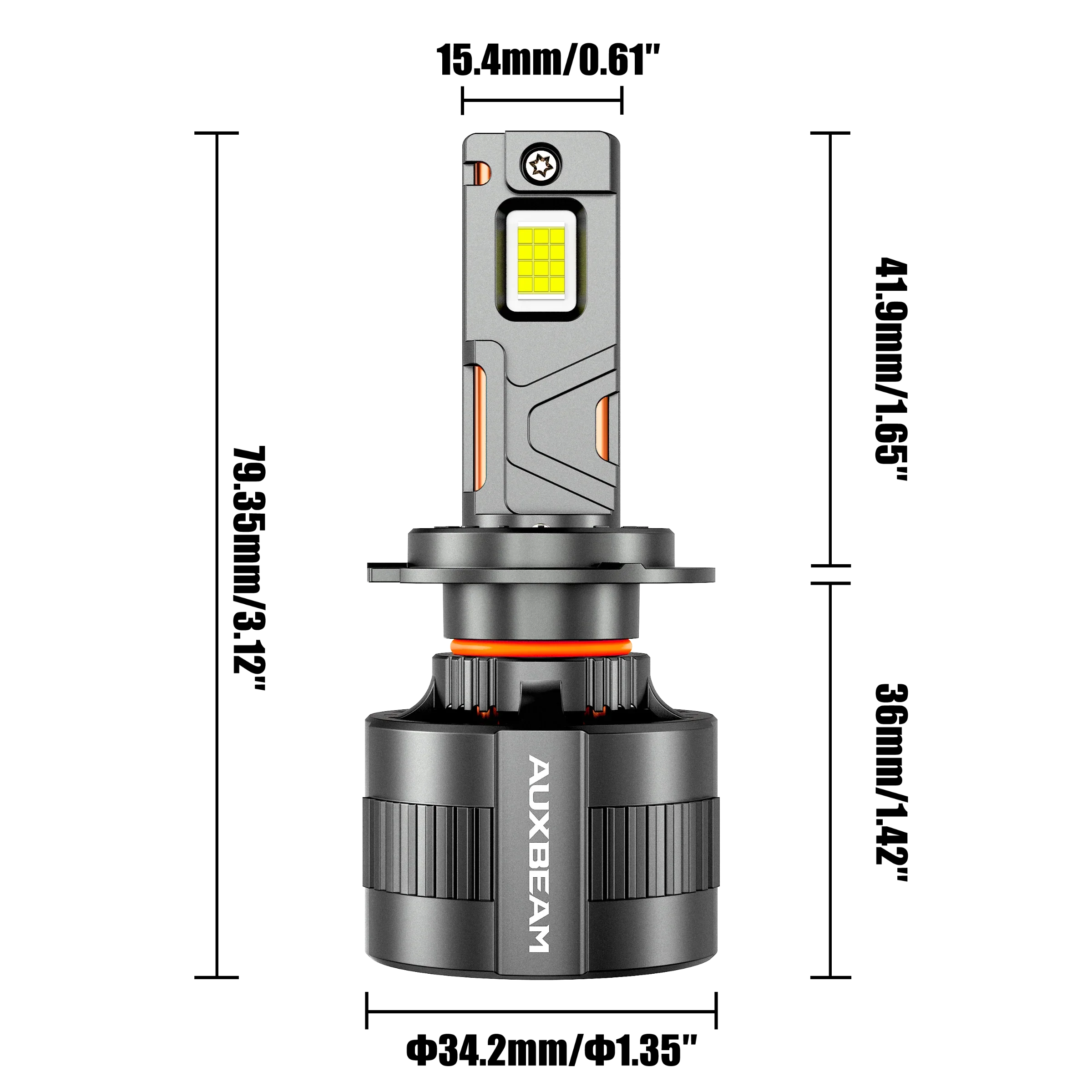 H7 LED Headlight Bulbs | 130W 32000LM F35 Series Bulbs