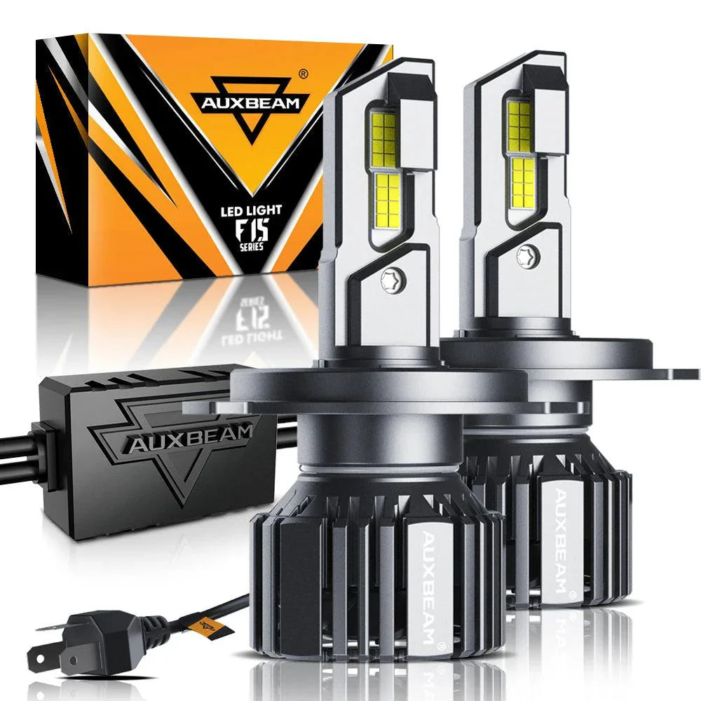 Auxbeam® F15 Series LED HEADLIGHT BULBS | 20% Smaller Size LED