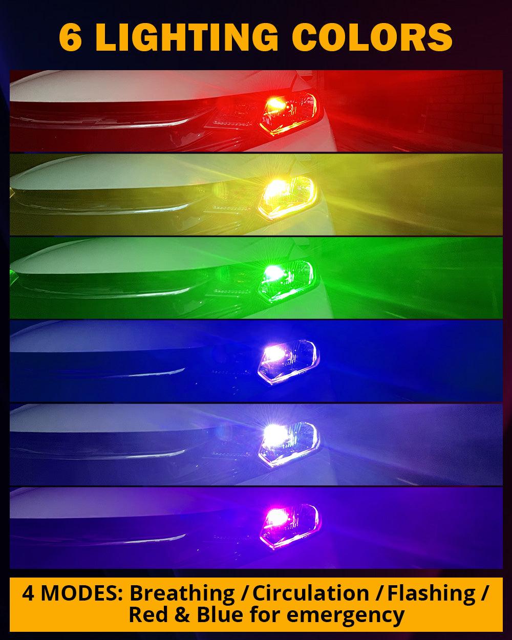 Auxbeam® H4/9003 RGB LED Headlight Bulbs | 70W Multil Color LED ...