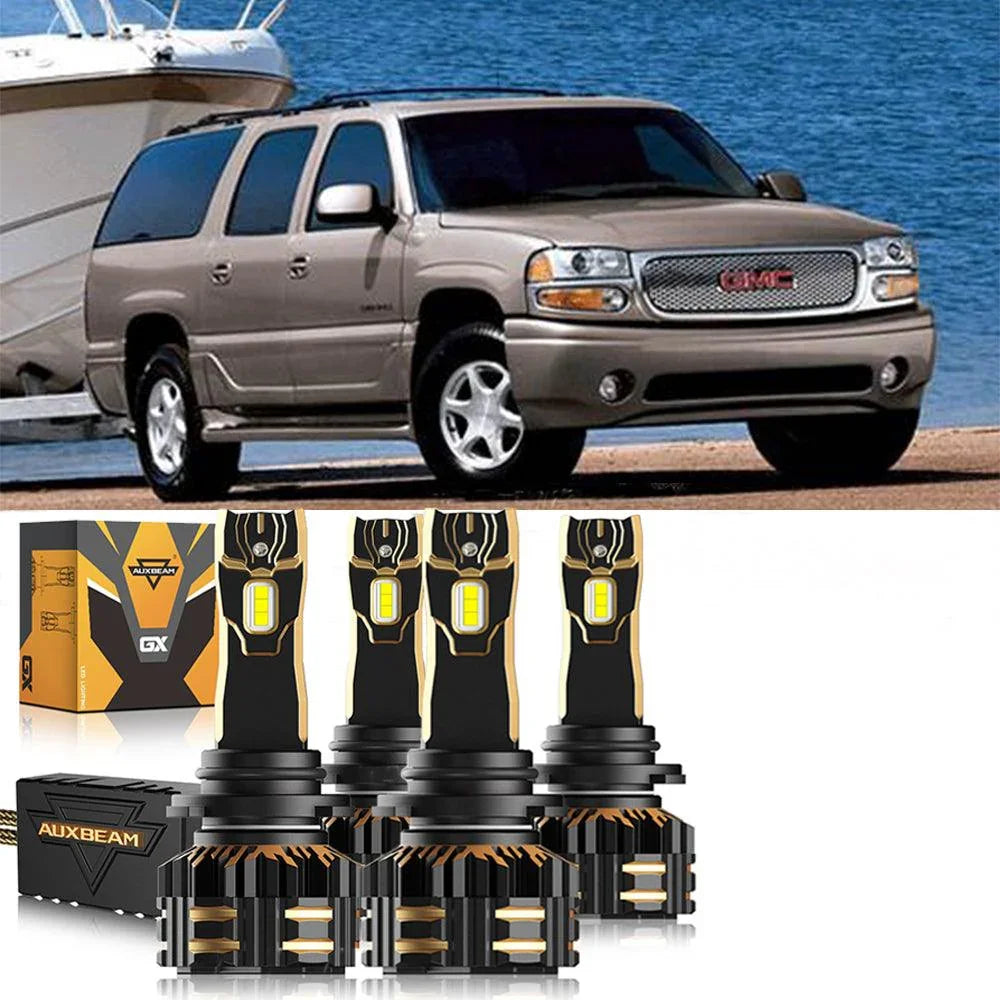 6x 8000K LED Combo For GMC Yukon SLT 2000-2006 - 9005/9006/880 Headlight & Fog Bulbs