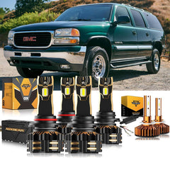 【505】GMC Yukon 1992-2000対応 USテールライト ブラック For 2000 2001 GMC Yukon XL 1500 LED Headlight Bulbs Replacement
