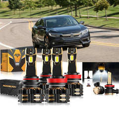 For 2016 17 18 19 20 Honda Civic LED Headlight Bulbs Replacement