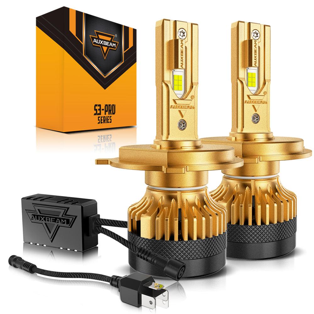 6500K White Hi/Lo Beam AUXBEAM H4/9003 LED Headlight Bulbs – Hi/Lo Beam, 20000LM, Canbus Error Free 9005 Led Headlight - Foto 3