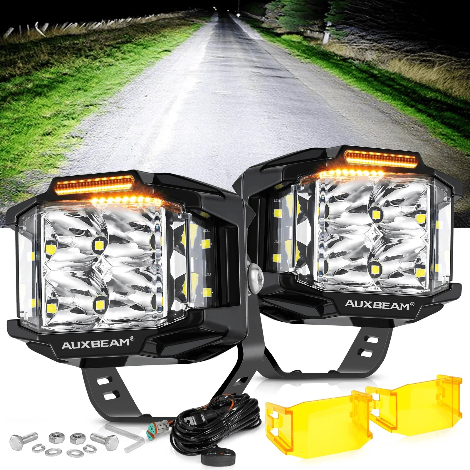 LED Light Pods for Off Road Pickup Trucks, UTV, ATV Auxbeam Lighting LED Light Pods for Off Road Pickup Trucks, UTV, ATV Auxbeam Lighting
