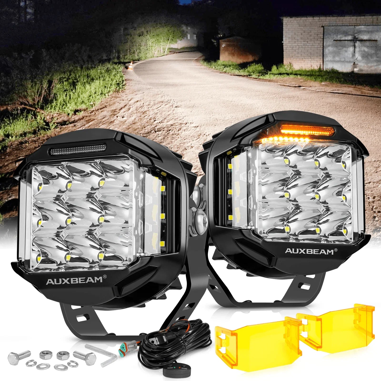 Auxbeam V-MAXシリーズ ポッド ドライビングライト、4x2.5インチ Amazon.co.jp: Auxbeam V-MAXシリーズ 72W LED ポッド ドライビング