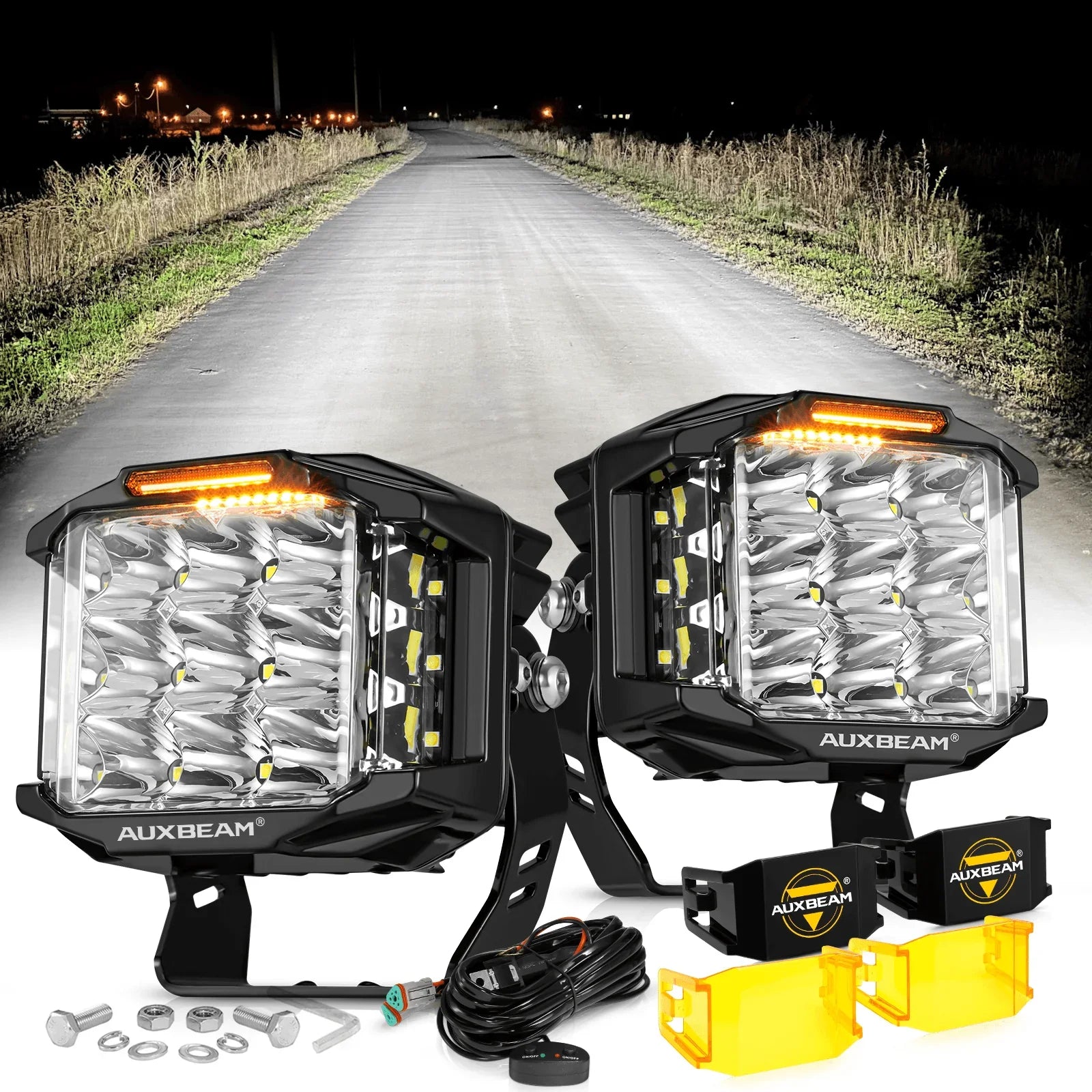LED Light Pods for Off Road Pickup Trucks, UTV, ATV Auxbeam Lighting LED Light Pods for Off Road Pickup Trucks, UTV, ATV Auxbeam Lighting