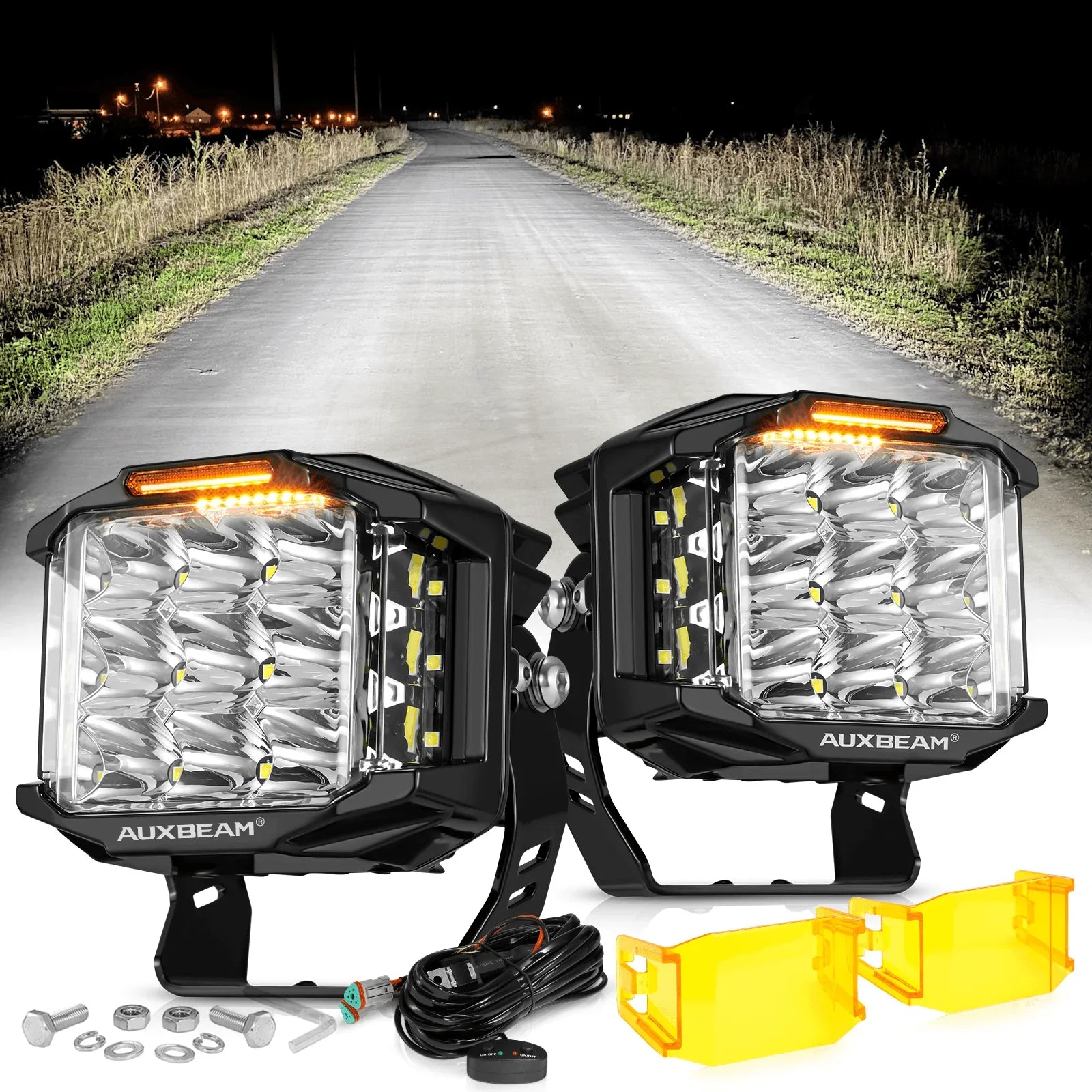 LED Light Pods for Off Road Pickup Trucks, UTV, ATV Auxbeam Lighting LED Light Pods for Off Road Pickup Trucks, UTV, ATV Auxbeam Lighting