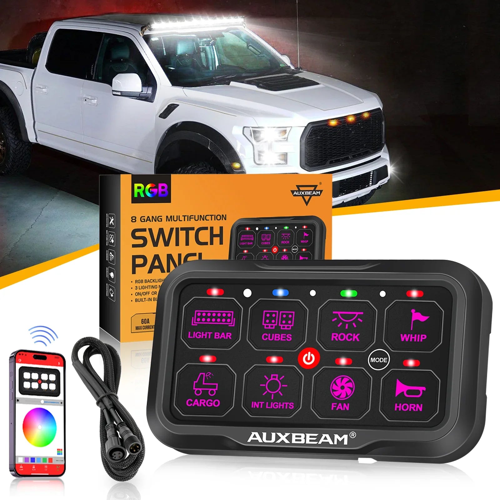 Auxbeam switch panel f150 | 8 Gang Switch panel for FORD F150 F250