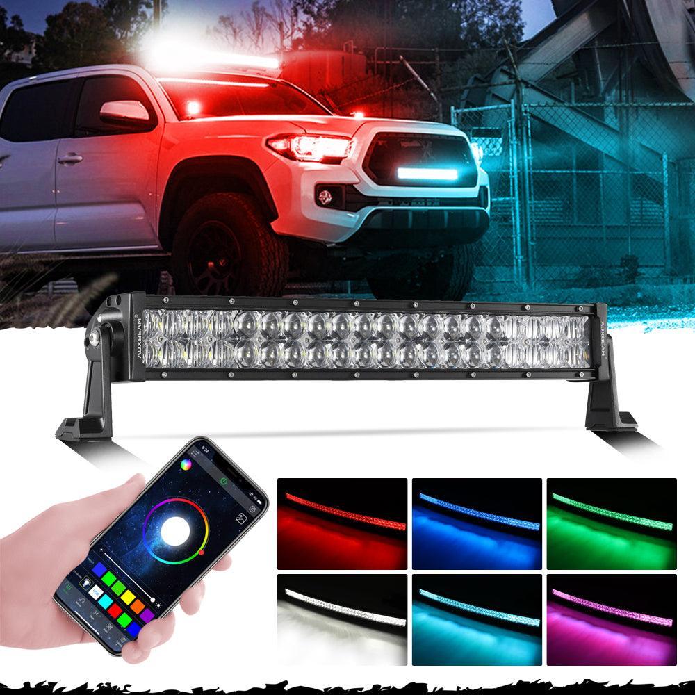 AUXBEAM RGB RB80ワークライト 等に　プラド　ハイラックス RGB Series 8 Gang (RB80) Switch Panel, Toggle/ Momentary/ Pulsed Mode