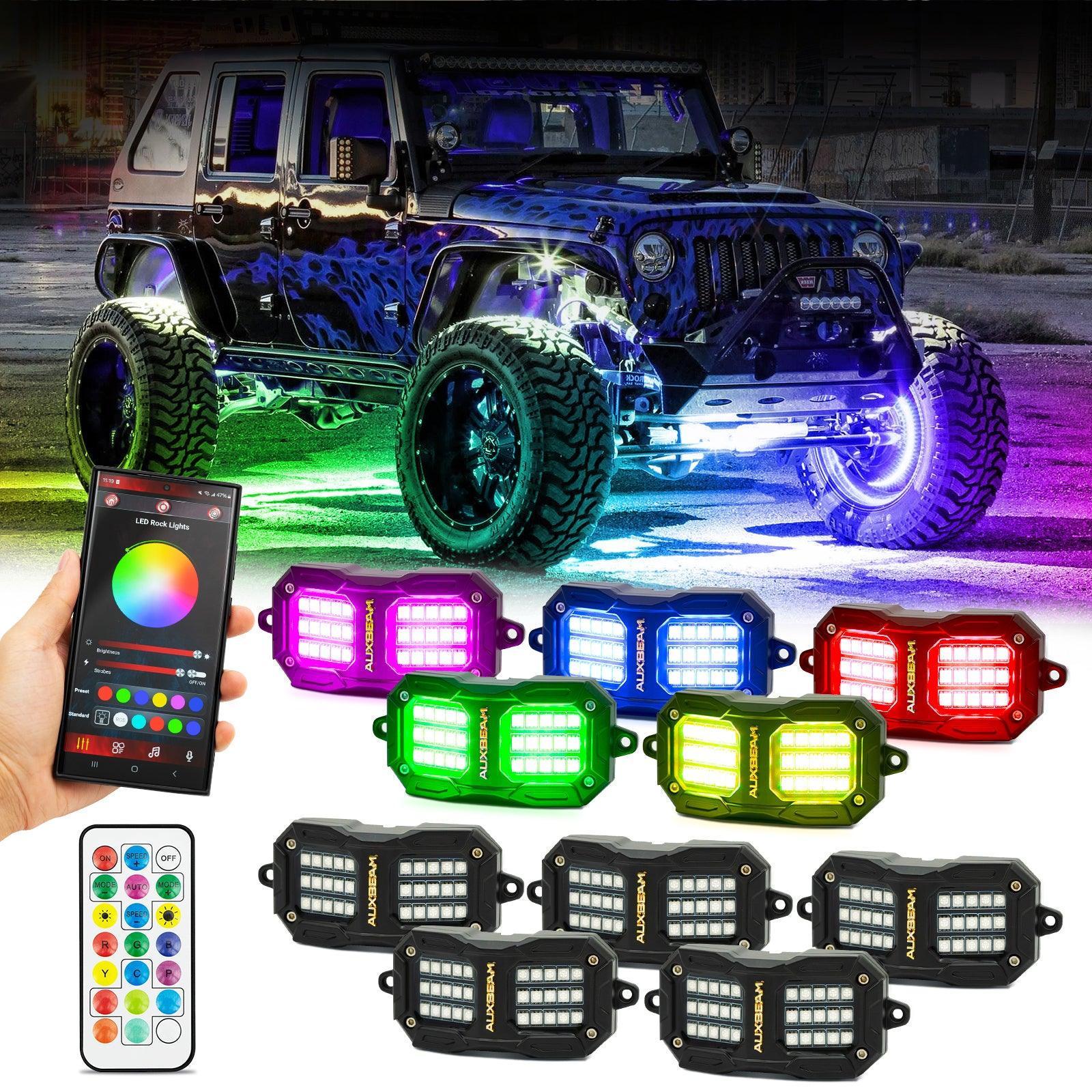 Underglow lights for cars | RGB rock light | under car Underglow lights for cars | RGB rock light | under car