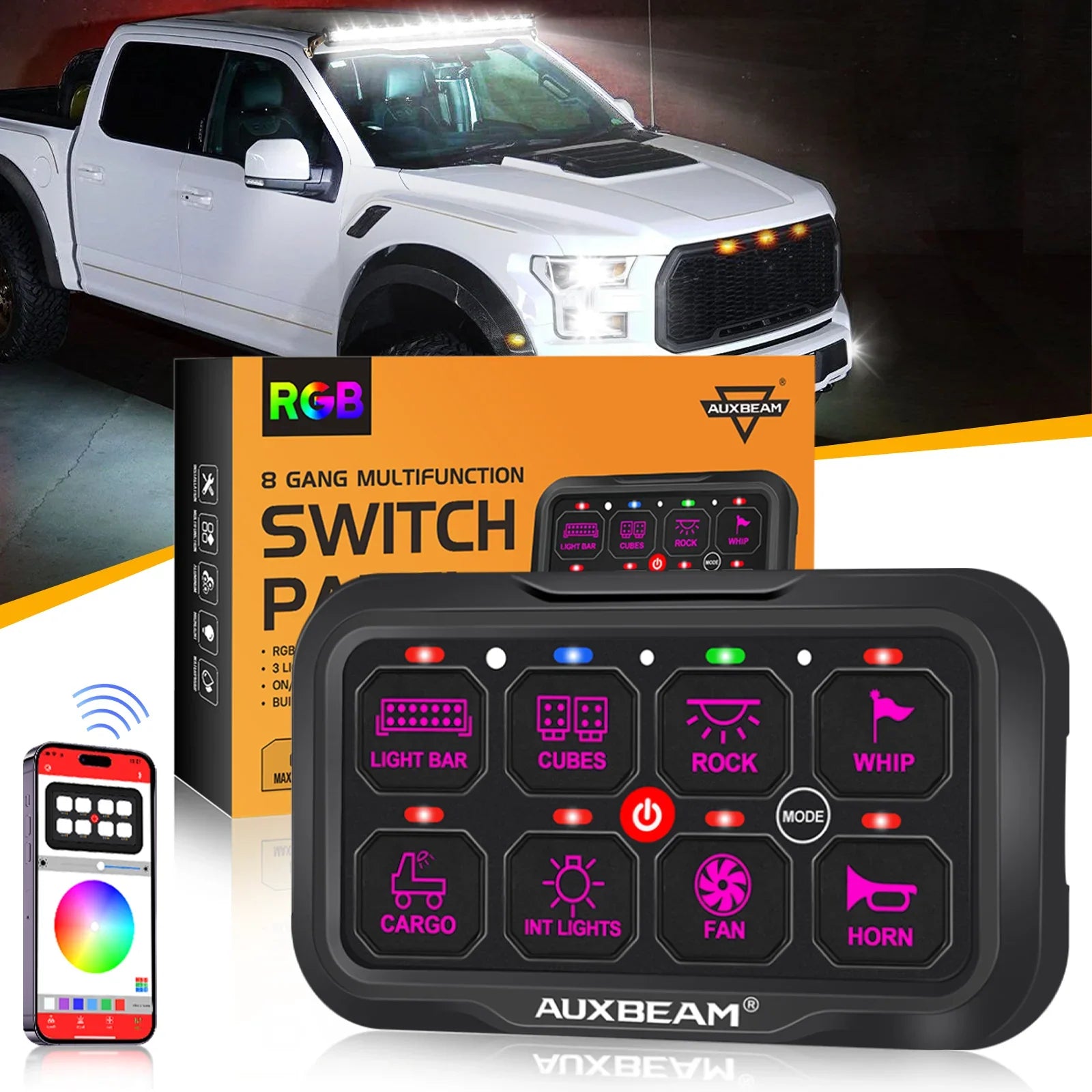 Auxbeam switch panel f150 | 8 Gang Switch panel for FORD F150 F250