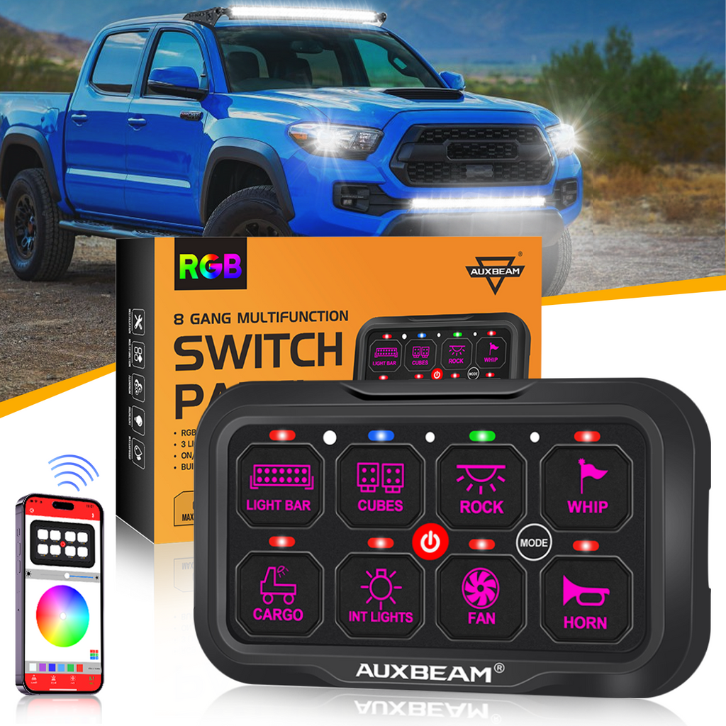 Auxbeam switch panel tacoma | Switch panel for 1st, 2nd, 3rd gen  