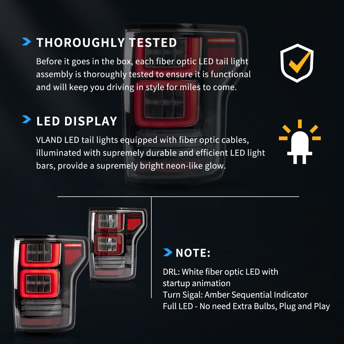 2015 2016 2017 2018 2019 2020 Ford F50 13th Gen (P552) LED Tail Lights ...