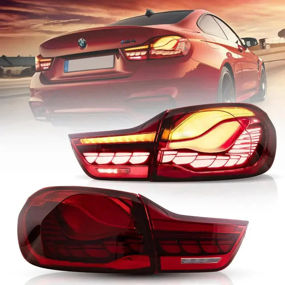 2014-2020 BMW 4 Series/M4 LED Tail Lights Assembly With GTS Style