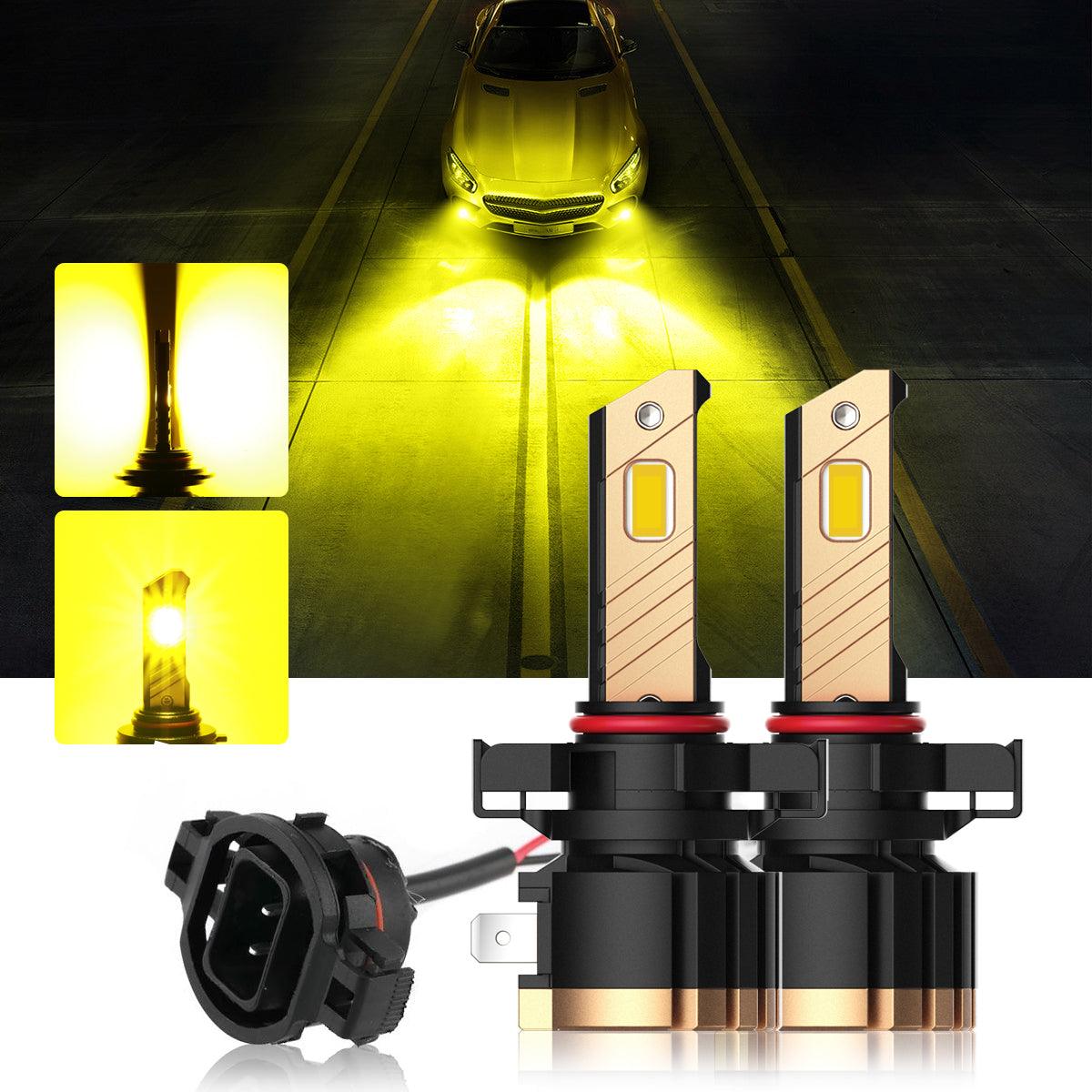 Fit For Chevrolet Silverado 1500(2007-2016) Led Foglight Bulbs,9005 Led High Beam+H11 Low Beam+5202 Led Fog Light Bulb,500%Brightness,6000K Eye-Protection White,Plug And Play,with Fan,No Errors,6-Pack