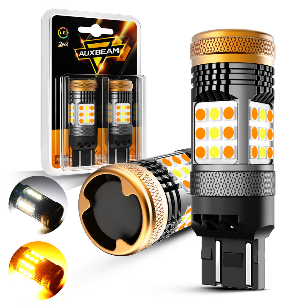 WARNBALKEN-LED XPRESS, H3/H4-Scheinwerfer, ELP360 gelb: XPRESS 2ELP360-4H3,  L=170cm, 24VDC, Warnfarbe gelb, Haubenfarbe klar, 4x H3-Scheinwerfer