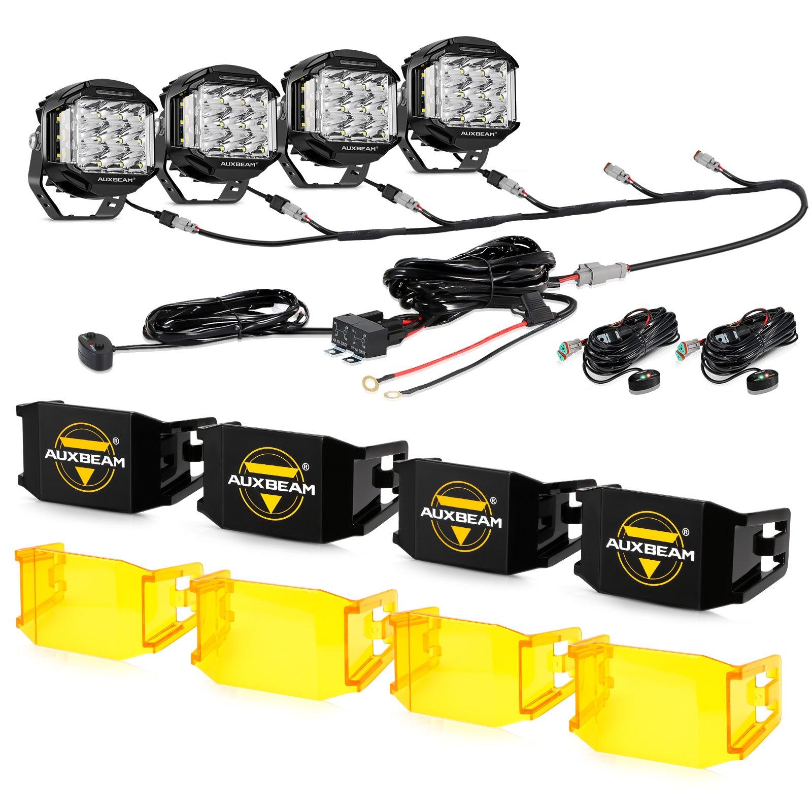 shothi スタンド Auxbeam® 5 Inch Side Shooter LED Pod Lights Off Road Lights