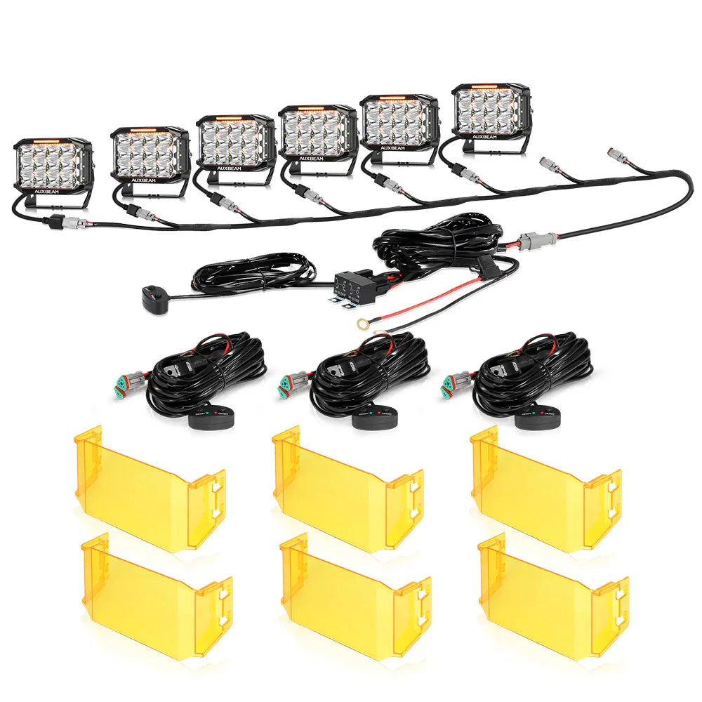 Auxbeam® 7x5 Inch Side Shooter LED Pod Lights Off Road Lights