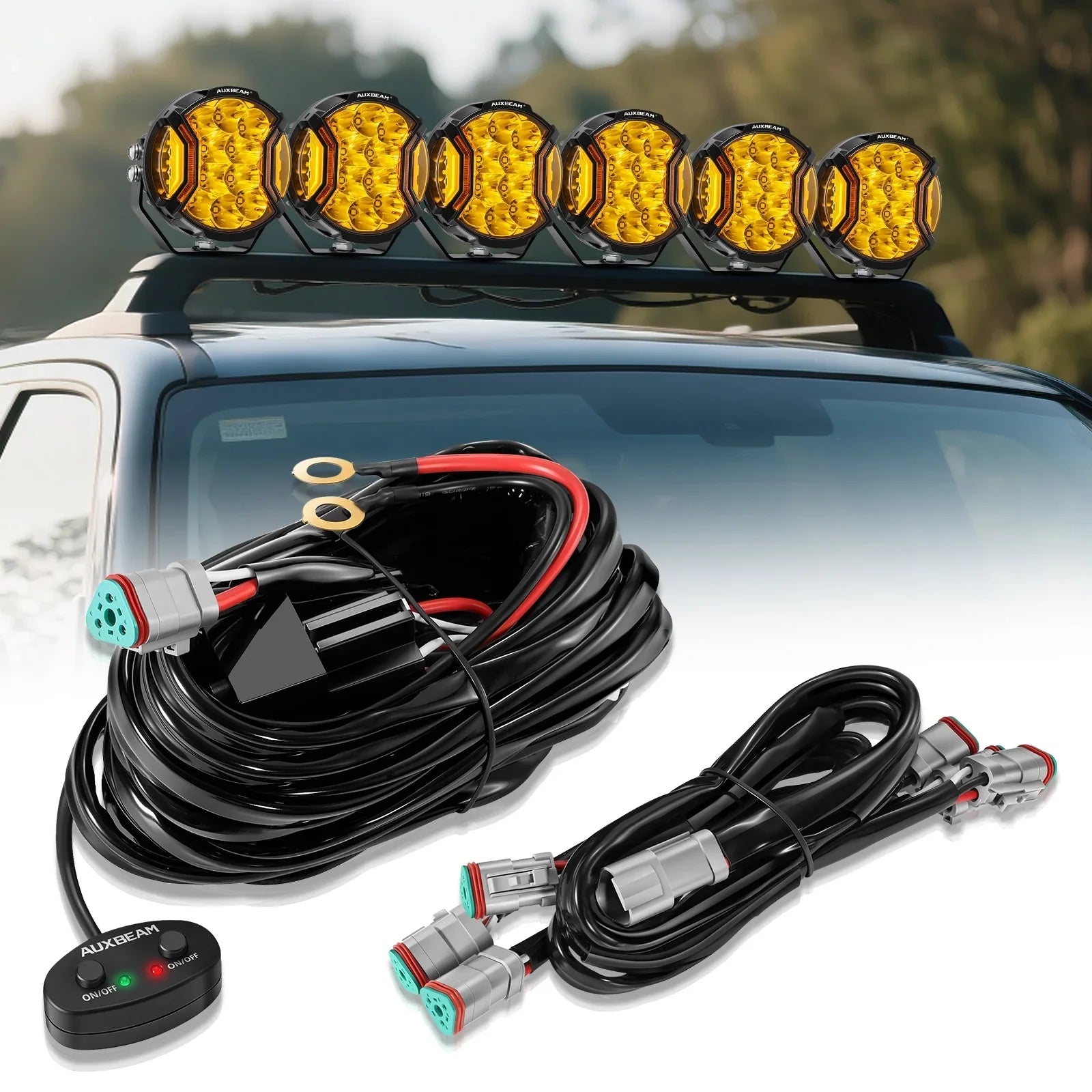 elf bar vape uk OFFROADTOWN 2PCS DT DTP Wiring Harness Adapters Connectors Splitters Plug n  Play Wiring Harness 240w for main image 1