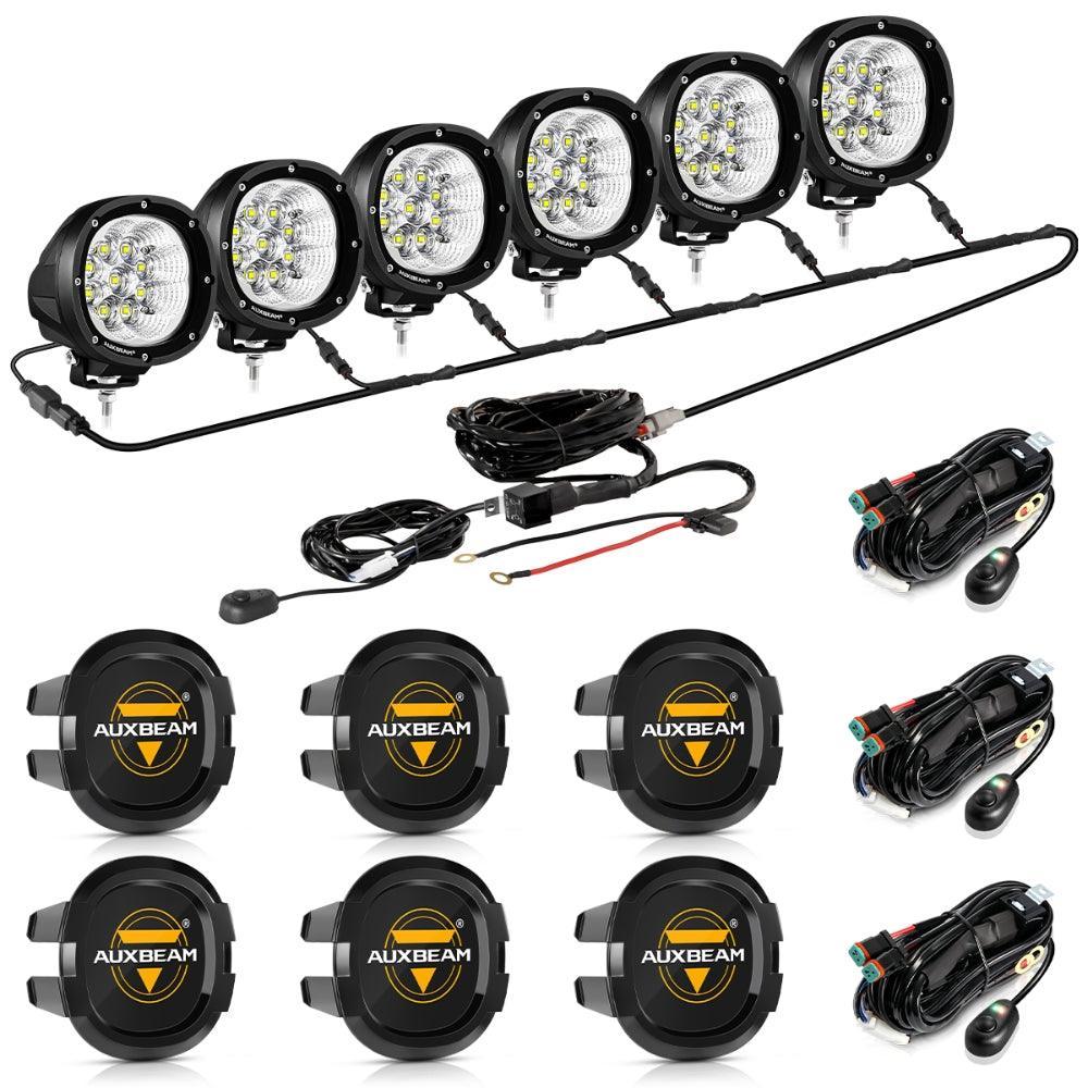 4x IMountek 18W LED Work Light Pods – Spot Beam, 1260 Lumens, For Truck Off-Road SUV Tractor 12V/24V