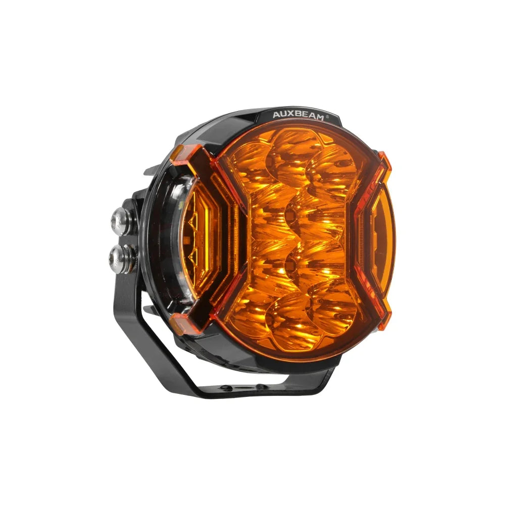 V-ULTRA Series 3/5/7/9 Inch LED Pod Lights Dark Amber Cover Light Shie