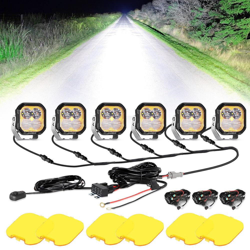 Auxbeam® Color Play Series 3 Inch 100W Combo LED Pod Lights
