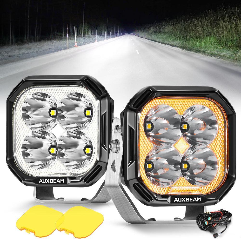 thumbnail image 2 of Pair 70W 3.5 Inch Round LED Fog Lights With Wiring Harness – Spot Beam For Jeep Truck 2 of 6