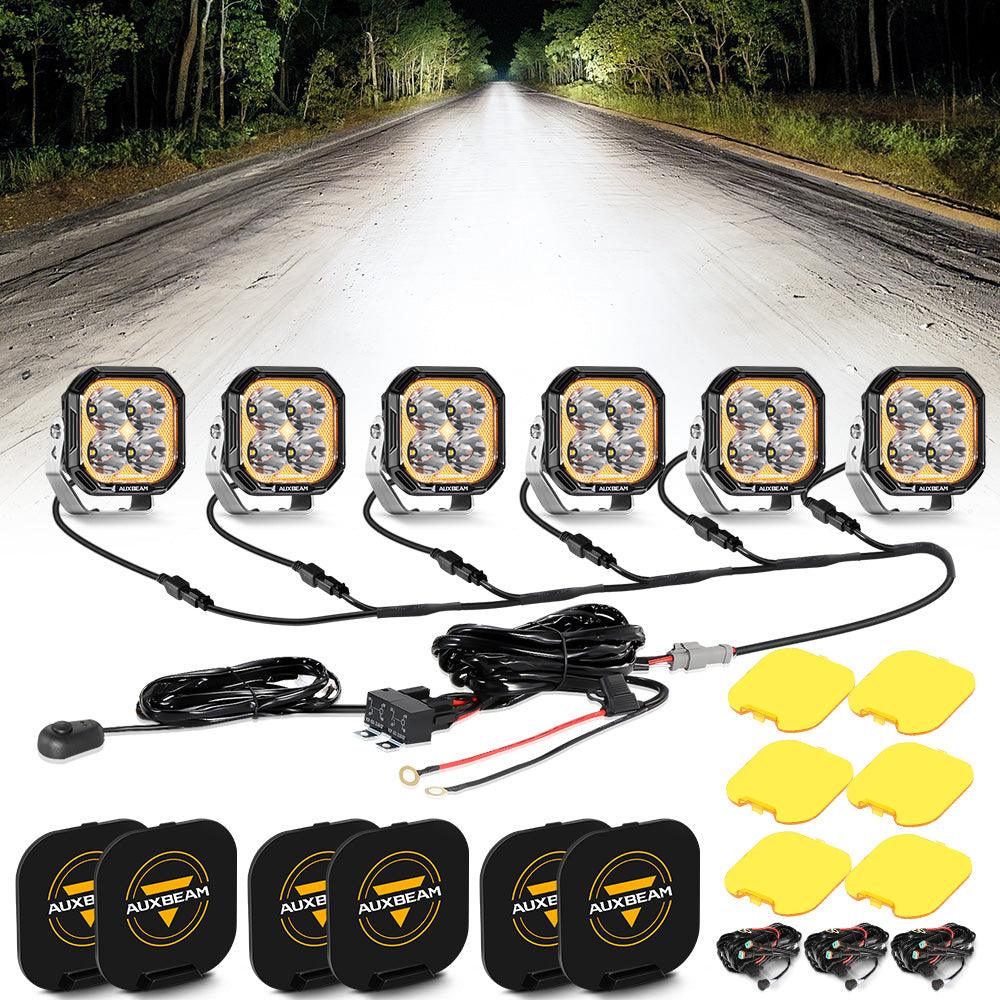 Auxbeam® Color Play Series 3 Inch 100W LED Pod Lights Off