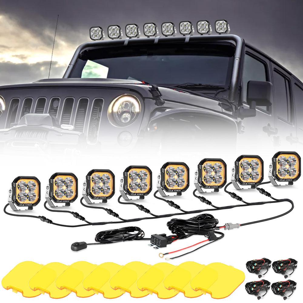 Auxbeam® Color Play Series 3 Inch 100W LED Pod Lights Off