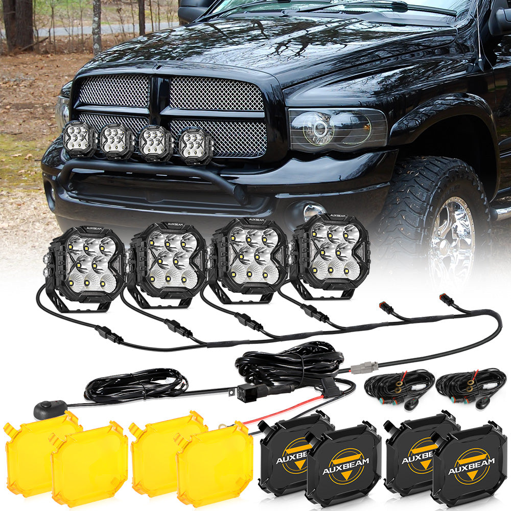 Auxbeam®CUBE-Z Series 4 Inch Combo LED Pod Lights Off Road Lights