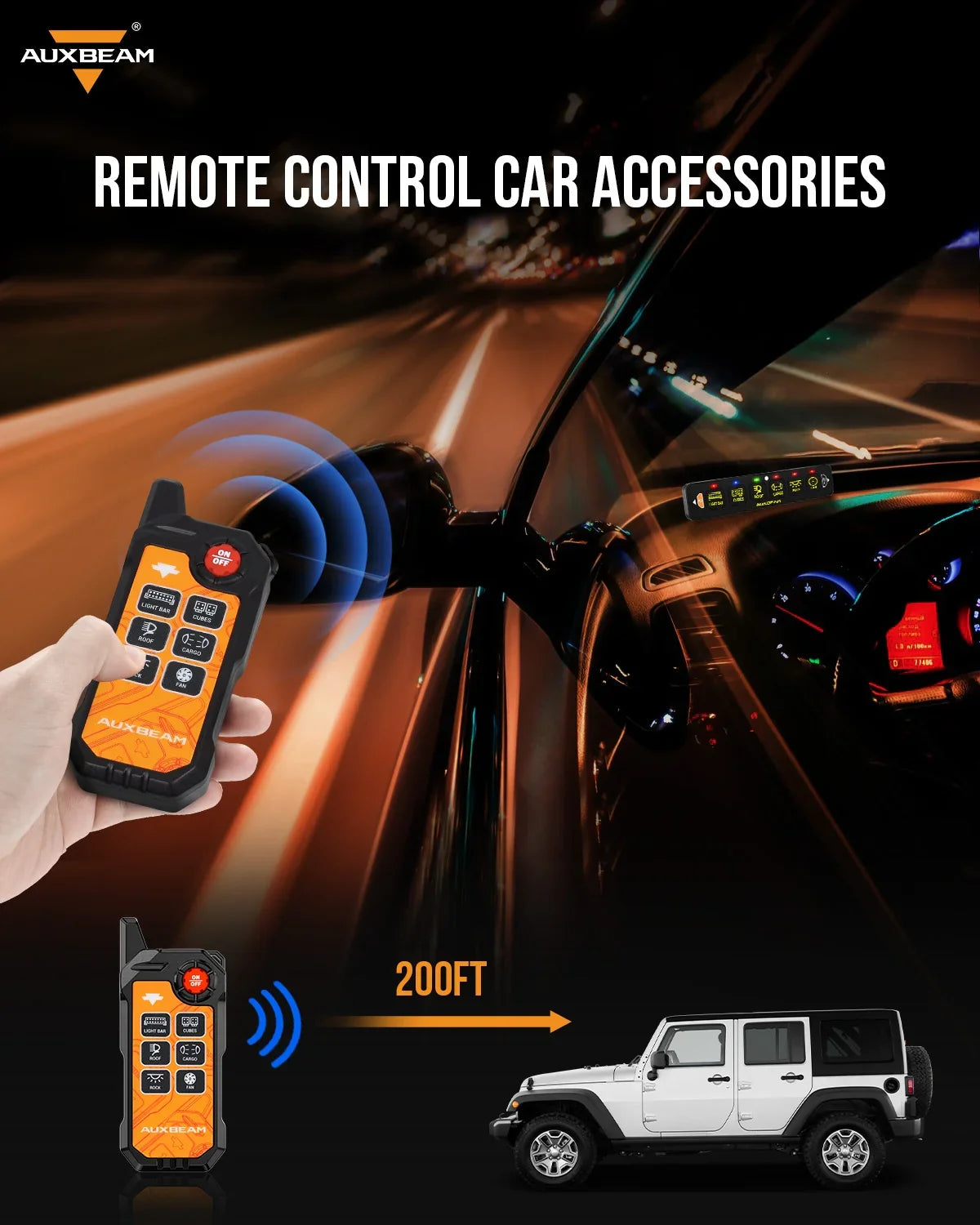 Remote Control Only 6 Gang Wireless Remote Control Only for AS-600 Switch Panel