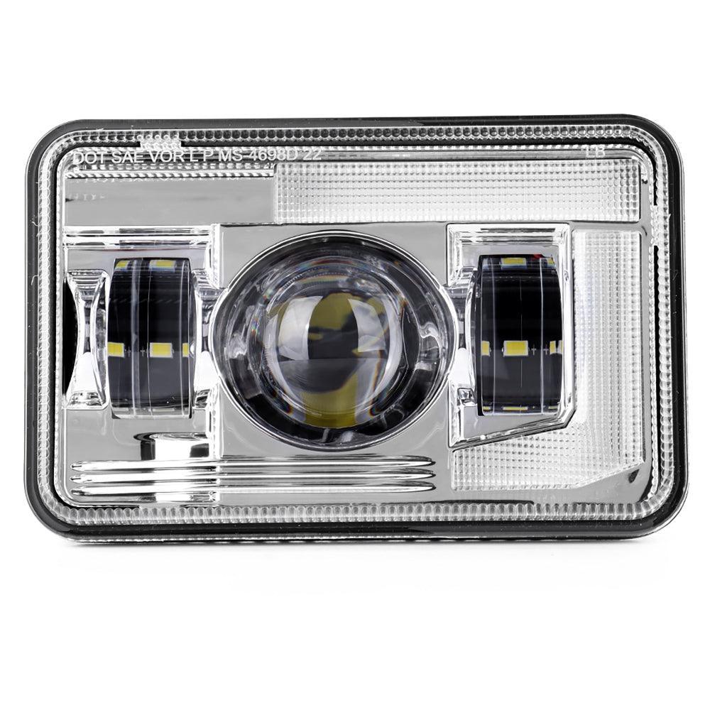 4x6 Inch DOT Sealed Beam LED Headlights with DRL For Peterbilt Kenwort