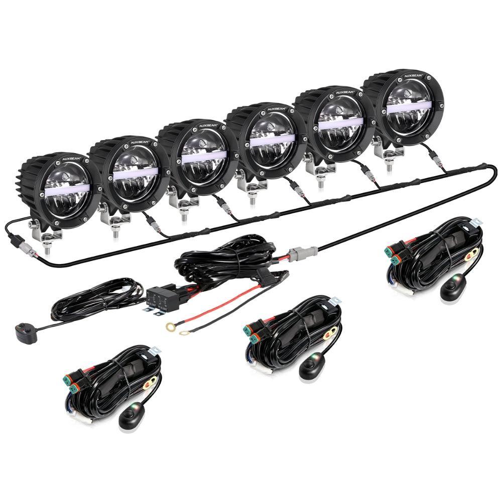 4 Inch LED Pods Lights Offroad LED Driving Lights with Amber DRL
