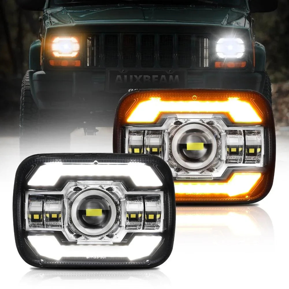 アゼツライト　水晶　スフィア　約45mm Starlight Flow Series 7x6 Inch Sealed Beam LED Headlights with Hi-Lo B