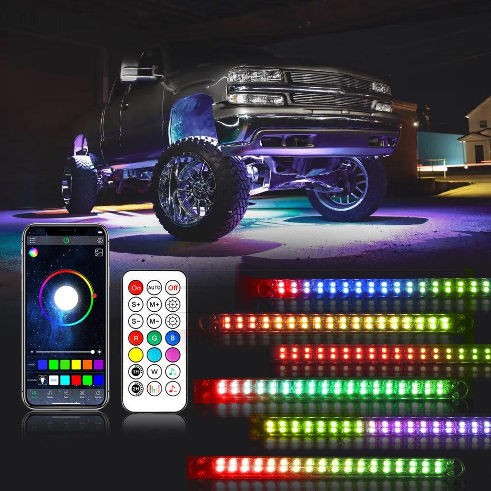 KORJO Car Interior Lights, 4pcs Car LED Lights with Dream Color KORJO Car Interior Lights, 4pcs Car LED Lights with Dream Color