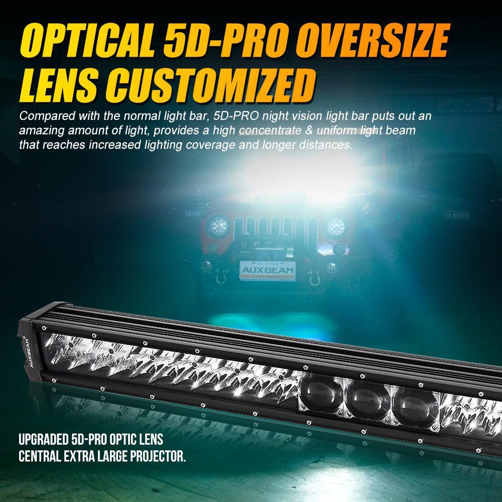 Auxbeam® Light Bar, 32 Inch 5D-PRO Series 33000LM Off Road Light Bar