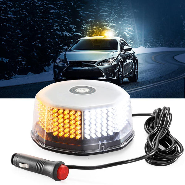 240 LED Emergency Warning Rotating Strobe Beacon Light With Magnetic B