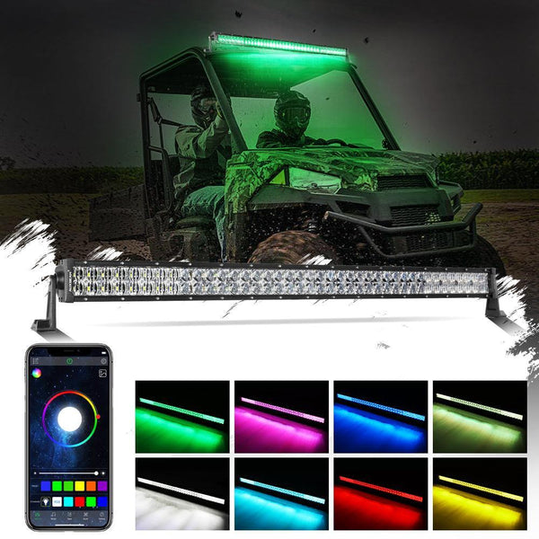 Auxbeam® RGB Light bar for Atv Utv | 42 Inch Off Road Led Light Bar