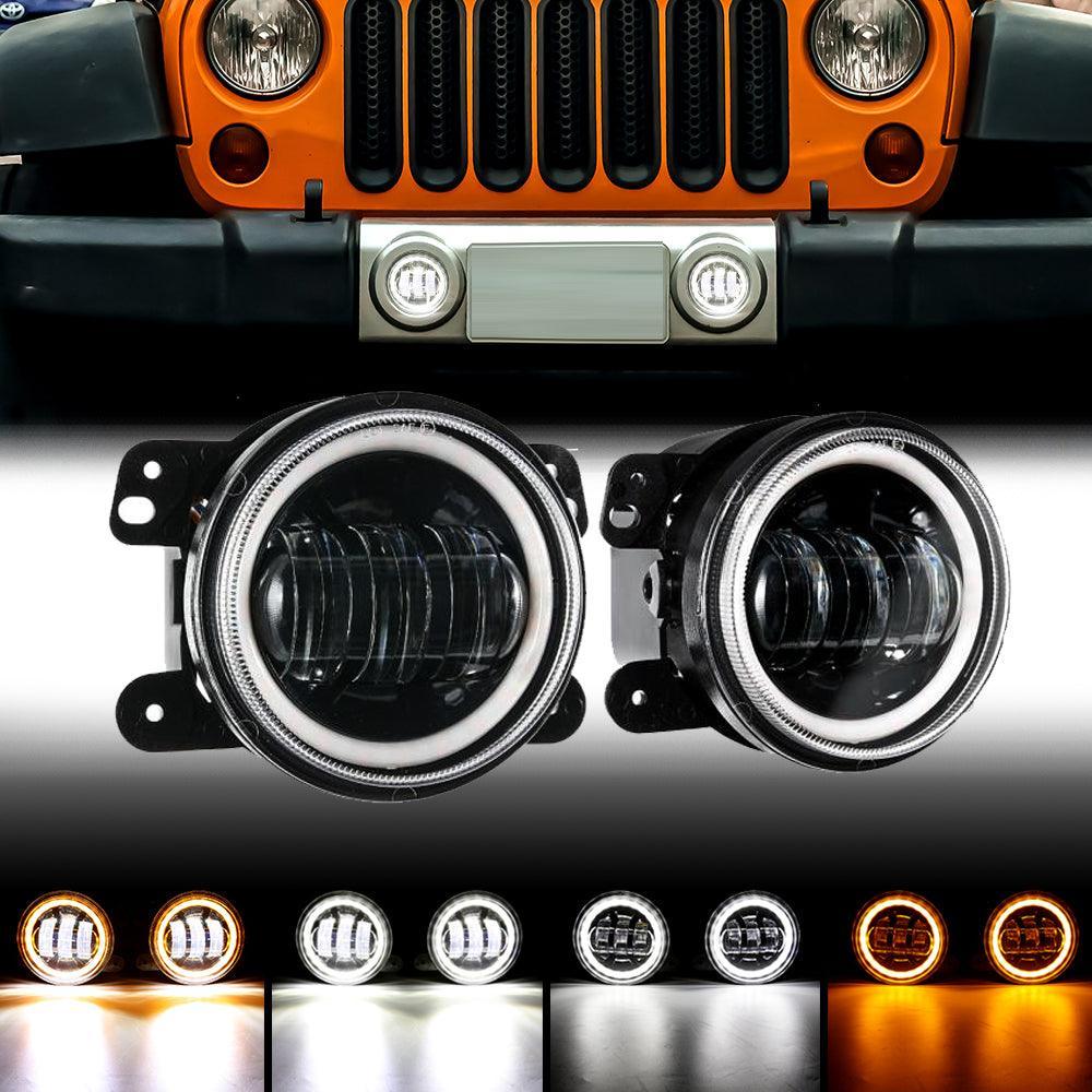 Super Brght 4 LED Fog Lghts Bumper Lamp DRL For Jeep Wrangler TJ LJ JK 97-18 | eBay Super Brght 4 LED Fog Lghts Bumper Lamp DRL For Jeep Wrangler TJ LJ JK 97-18 | eBay