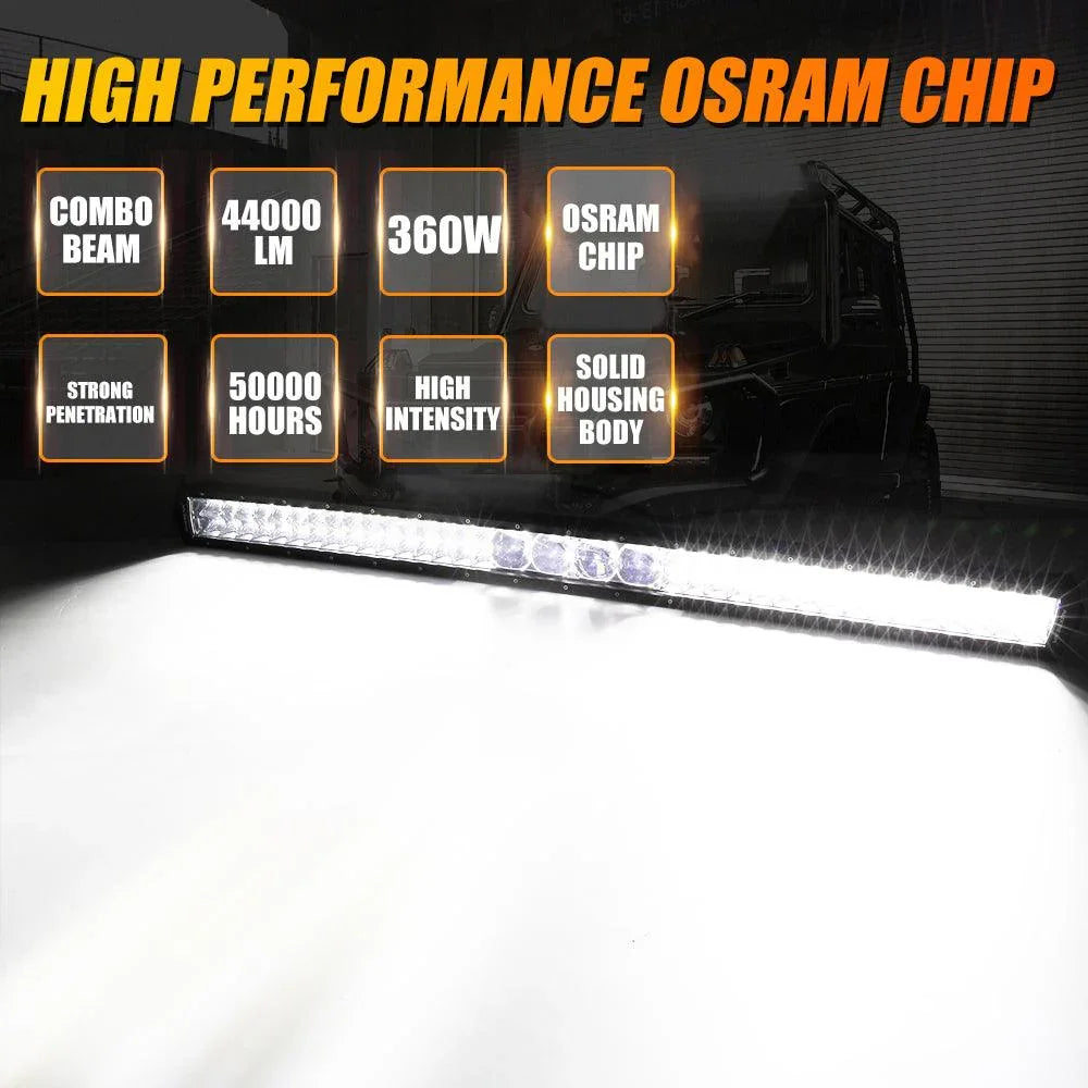 Auxbeam® Light Bar, 44000LM 42 Inch 5D-PRO Series Off Road Light Bar