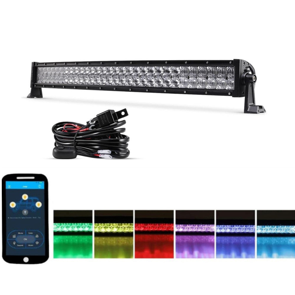 Auxbeam® V-PRO Series RGBW Color Changing Off Road LED Light Bars – Auxbeam  Led Light