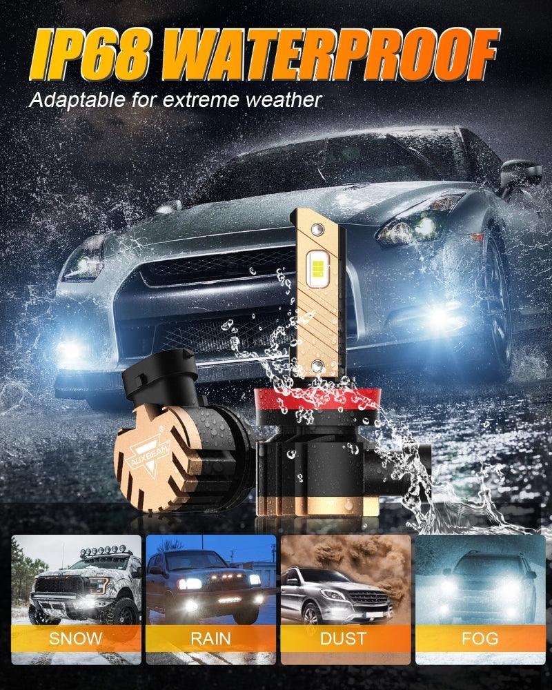 H11/H8/H9 8000LM 6500K Cool White Z3 LED Fog Light/DRL BULBS 44W