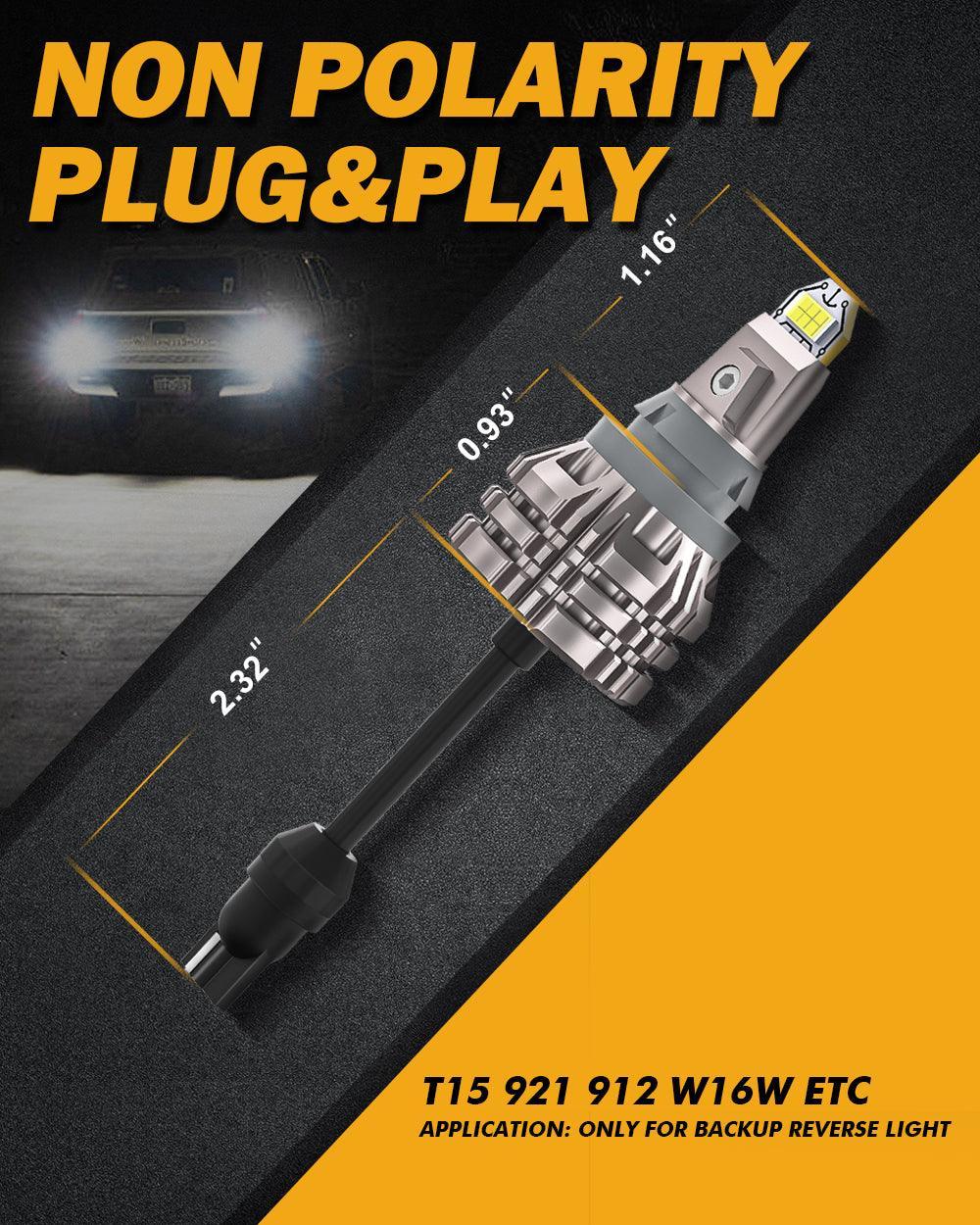912 921 T15 20W 500% High Brightness 3030SMD LED Reverse Lights