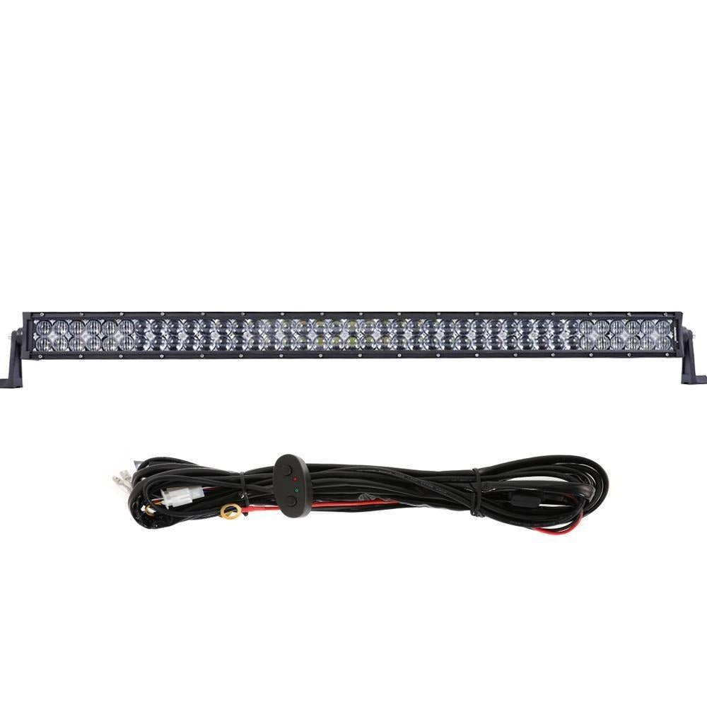 42 Inch LED Light Bar Dual Row 240 Watt Combo White/Red Magma Series