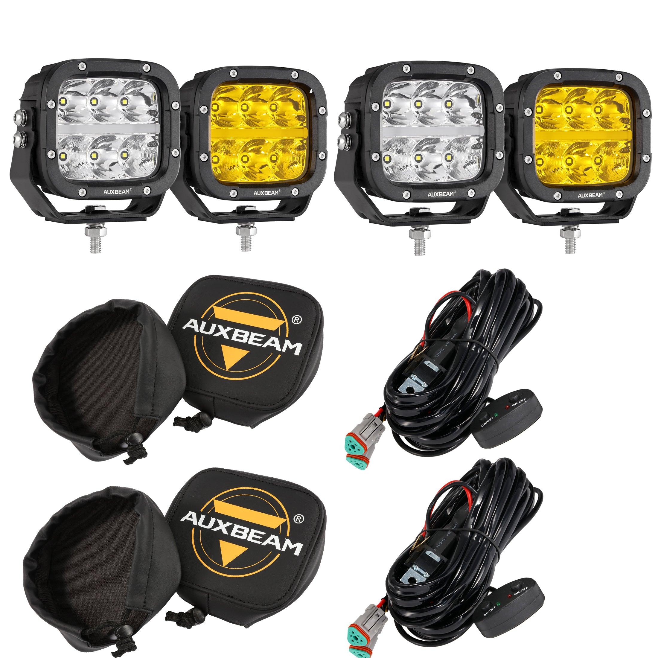 Pair 7inch Round LED Work Lights Hi/Lo Beam Driving Lamps Offroad Truck - Foto 10