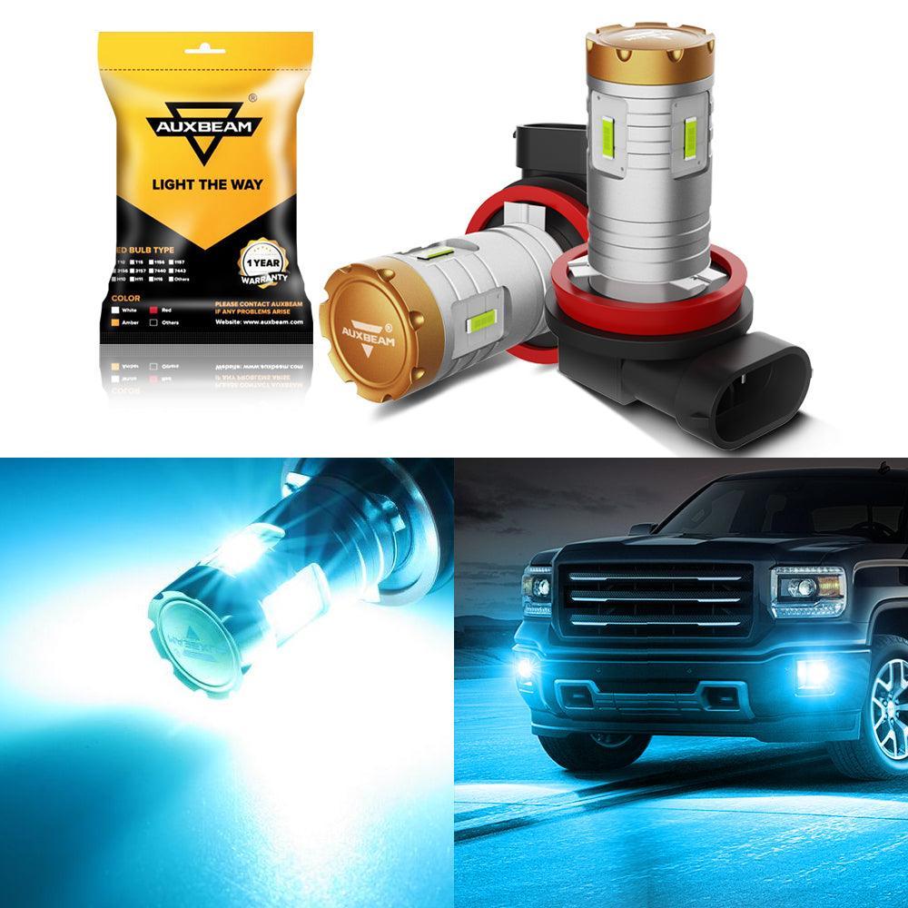 LED Fog Lights Bulbs/DRL White/Amber/Ice Blue 20W Crown-360°